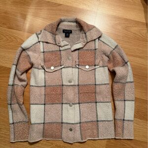 Rachel Zoe Plaid Blazer in Pink and Cream